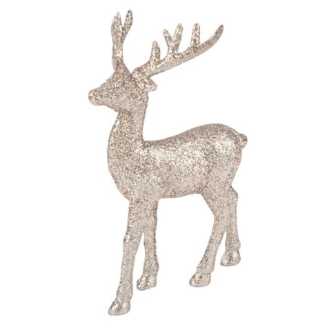 Déco de Noël cerf paillettes dorées Maisons du Monde