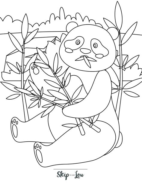 Free Printable Panda Coloring Pages For Kids Skip To My Lou Panda