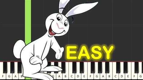 My Friend Rabbit Theme Song Piano Tutorial Youtube