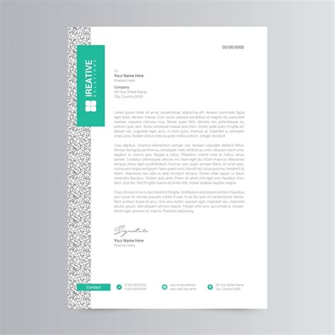 Premium Vector Corporate Letterhead Template