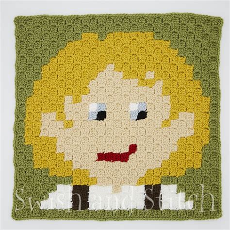 Samwise Gamgee C2c Crochet Block Swish And Stitch