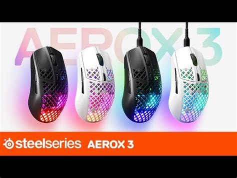 SteelSeries Aerox 3 Wireless 2022 Snow Rato Gaming Sem Fios 18000DPI