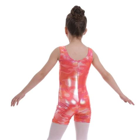 Custom Designs Sparkly Candy Camouflage Girls Ballet Dance Gymnastics