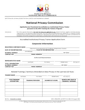 Fillable Online Npc T Form No Fax Email Print Pdffiller