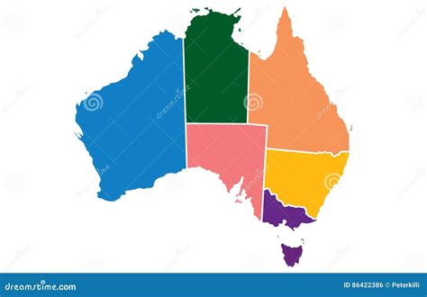 Australia Map Stock Illustration Illustration Of Design 86422386