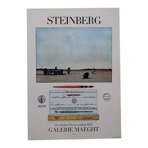 Vintage Poster Lithograph Saul Steinberg Chairish