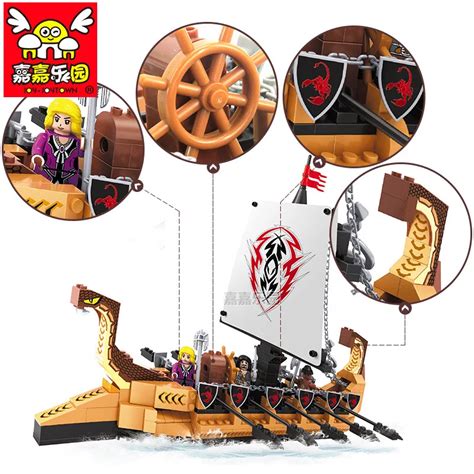 Diy Pirate Ship Series Building Blocks Pirates Ship Model Compatible