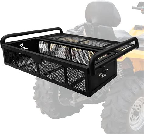 Amazon Goplus Atv Utv Universal Rear Drop Basket Rack Detachable