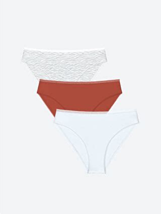 Patterned Bikini Briefs Pack S Cv Z Lse Lc Waikiki