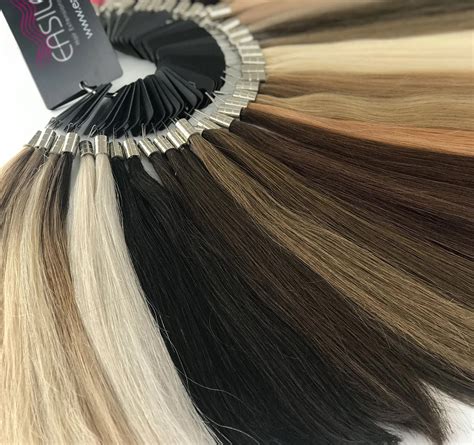 hair extension colour sample easilocks full range  colours