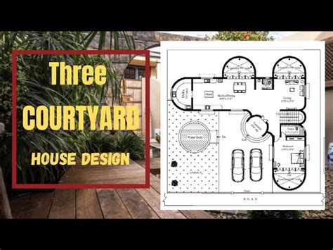 courtyard home plan design