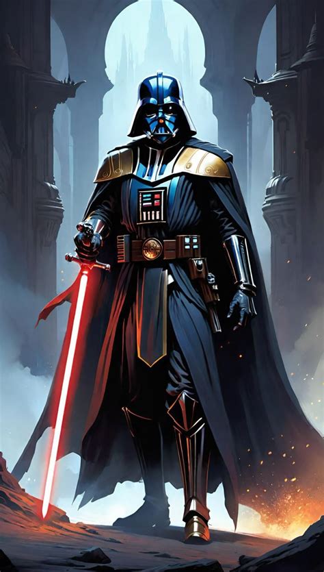 Darth Vader From Star Wars Wallpaper Digital Art Design Cool Darth