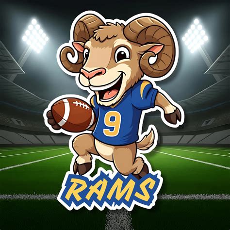 Los Angeles Rams Sticker | LA Rams Fan Gift | Los Angeles Rams Favor
