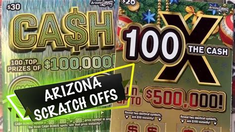 AZ LOTTERY II CA H II 100X THE CASH II Azlottery YouTube