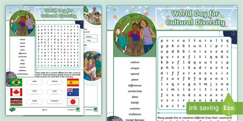 Celebrating Cultural Diversity Activity Sheets Twinkl