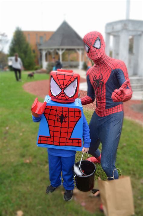 DIY Lego Spiderman Costume - Honeysuckle Footprints