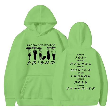 Hanas Friends Hoodie Friends Tv Show Merchandise Fashion Womens