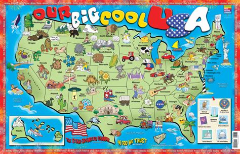 Our Big Cool USA Poster Map