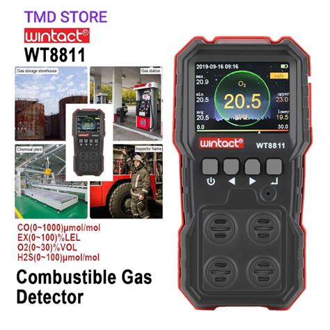 Jual Multi Gas Detector Co O2 Lel H2s Detector 4 In 1 Shopee Indonesia