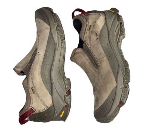 Merrell Waterproof Hiking Shoes Vibram Sole Taupe The Gem