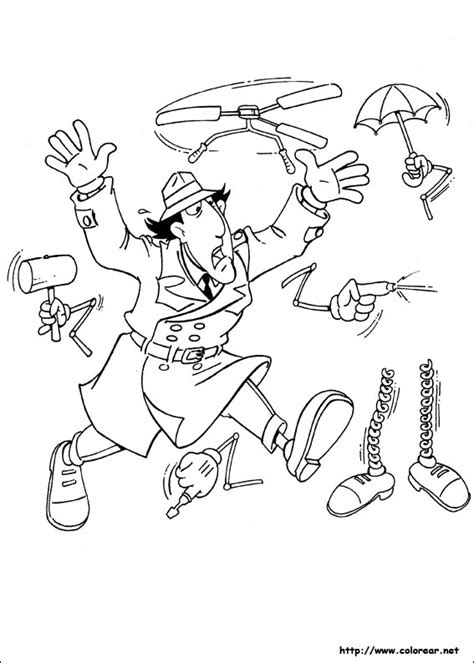 Dibujos Para Colorear De Inspector Gadget