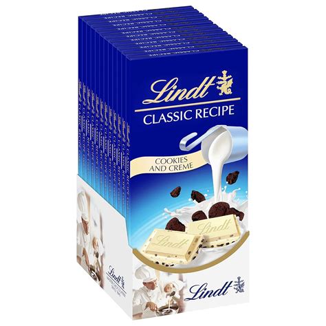 Lindt Classic Recipe Cookies And Creme White Chocolate Bar Valentine S Day Candy 4