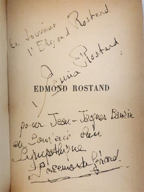 Sign Rosemonde G Rard Maurice Rostand Edmond Rostand Catawiki