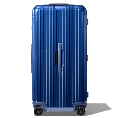 Essential Trunk Plus Large Suitcase Blue Gloss Rimowa