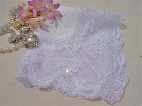 Items Similar To Vintage Style Irish Linen Wedding Handkerchief