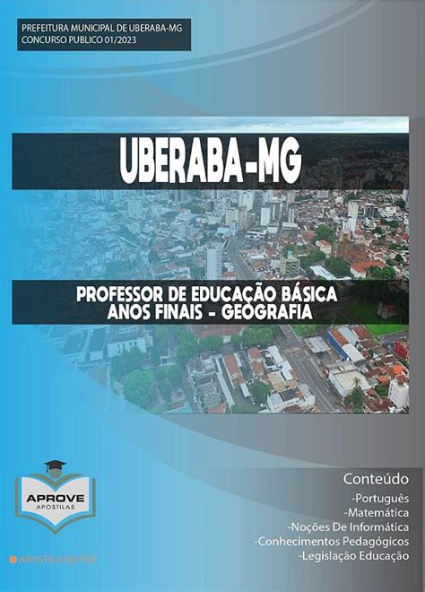 APOSTILA UBERABA PROFESSOR DE EDUCAÇÃO BÁSICA ANOS FINAIS GEOGRAFIA