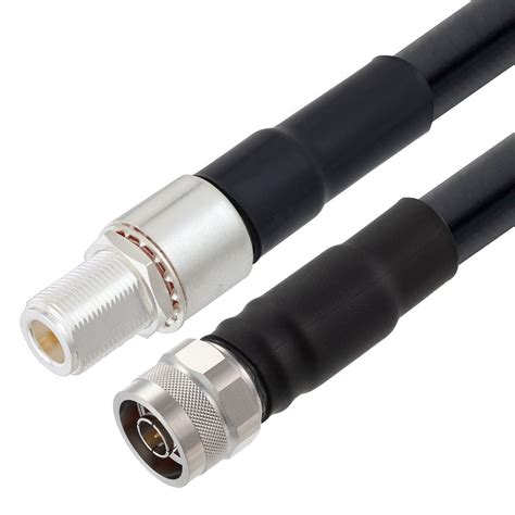 Low Loss N Male To N Female Bulkhead Cable Lmr 600 Uf Coax With Times Microwave Components