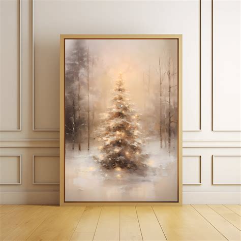 Printable Christmas Wall Art Christmas Tree Art Print Digital Etsy