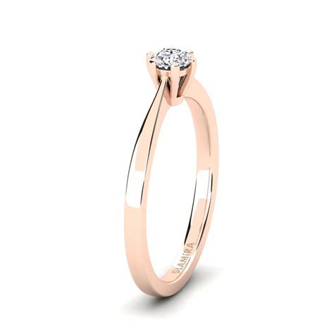 Obtener Anillo De Compromiso Bridal Rise En Redondo Corte 0 25 Quilates