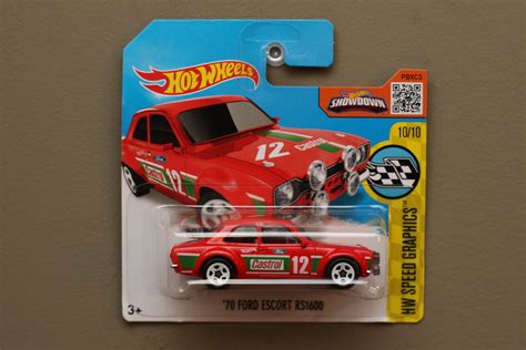 Hot Wheels 2016 HW Speed Graphics 70 Ford Escort RS1600 Red