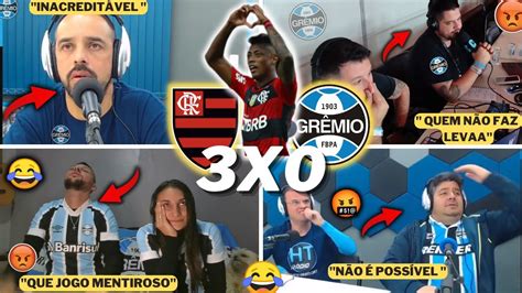 REAÇÕES GRÊMISTAS E TRISTEZA TOTAL FLAMENGO 3X0 GRÊMIO BRASILEIRÃO