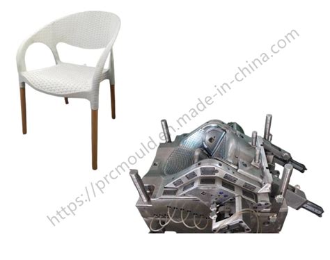 China Make Injection Plastic Rattan Chair Molds With New Rattan Design