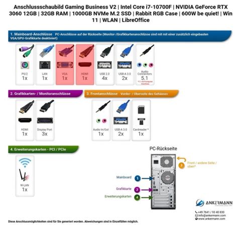 Ankermann Gaming Business V2 Intel Core I7 10700F NVIDIA GeForce RTX