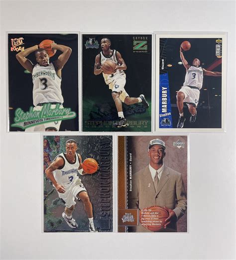 Stephon Marbury Rookie Card Lot Timberwolves Fleer Skybox