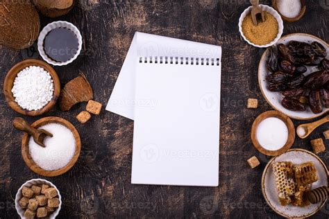 Various sugar replacement, healthy sweetener concept 58368591 Stock