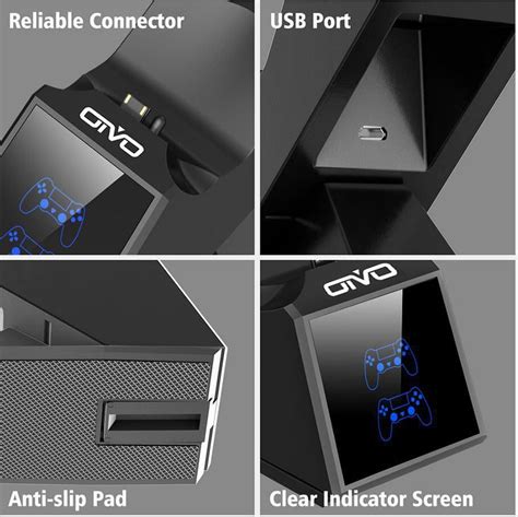 Oivo Ps4 Controller Charging Dock Station 5v 1a Dual Charger Stand With Indicator Screen For