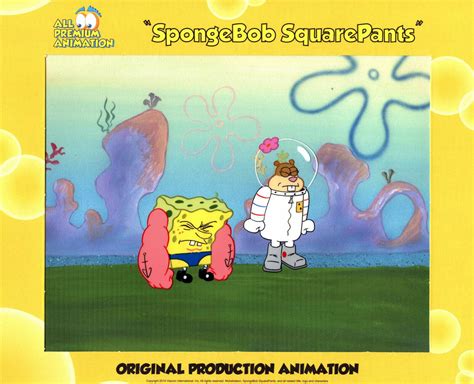 The Very Best Spongebob Production Cel 5888 Musclebob Buffpants 3771209641