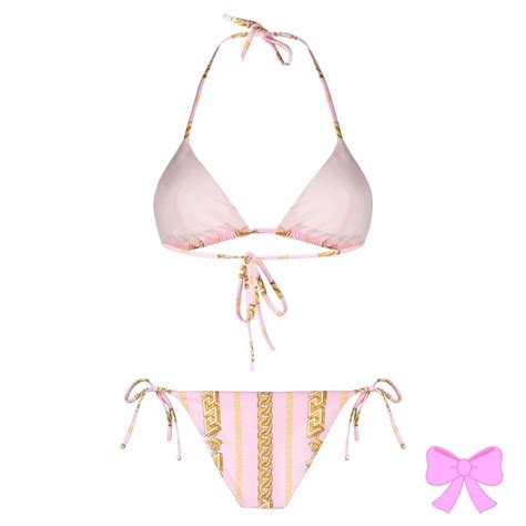 Versace Designer Pink Bikini Set Beach Babe Bikini