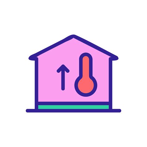 Edificio Temperatura C Lida Icono Vector Contorno Ilustraci N