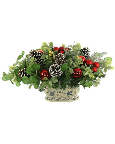 Buy Creative Displays Pine Holiday Arrangement With Eucalyptus And