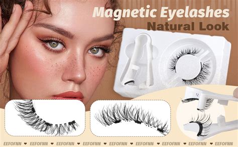 Eefofnn Magnetic Eyelashes Natural Look Magnetic Lashes Kit With