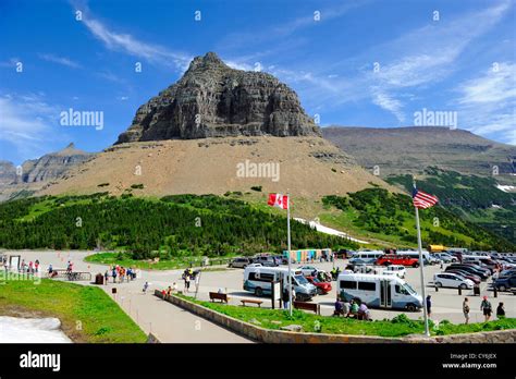 Logan Pass Visitor Center Glacier National Park Montana MT US Stock ...