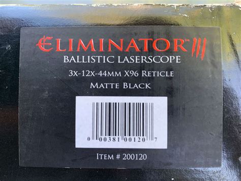 Burris Eliminator 3 Ballistic Laserscope 3-12x44 | RKB Armory