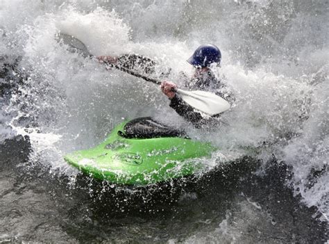 Kayak on the Rapids stock image. Image of danger, extreme - 1851523