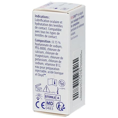 Densmore Vitadrop Solution Ophtalmique Apaisante Ml Redcare Pharmacie