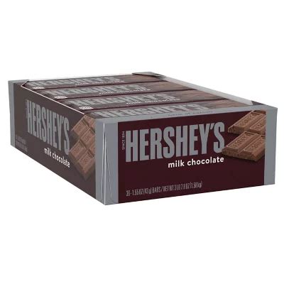 HERSHEY'S Milk Chocolate Candy Bars, 1.55 oz., 36 pk. - Sam's Club